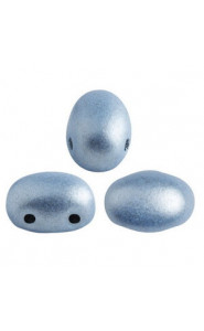 Les perles par Puca® Samos beads Metallic mat light blue 23980/79030